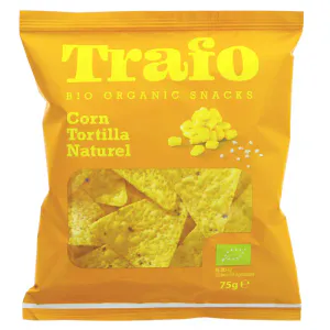 Hovedbilde Tortillachips naturell m / havsalt &oslash;kologisk 75 g Trafo