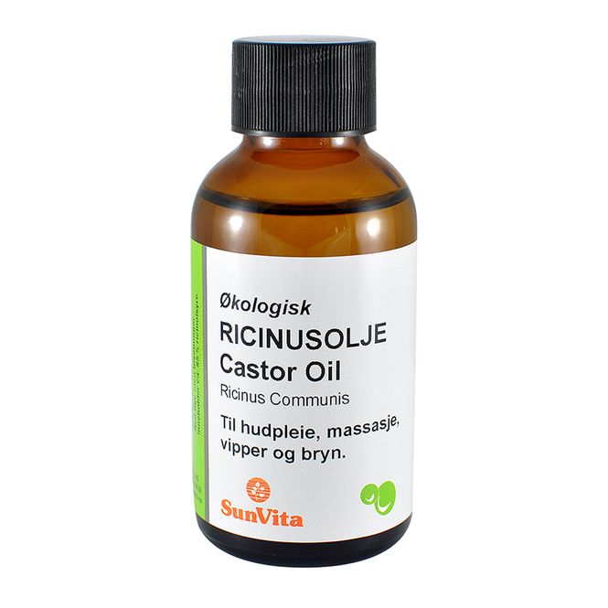 Hovedbilde Ricinusolje (castorolje) økologisk kaldpreset 100 ml Sunvita