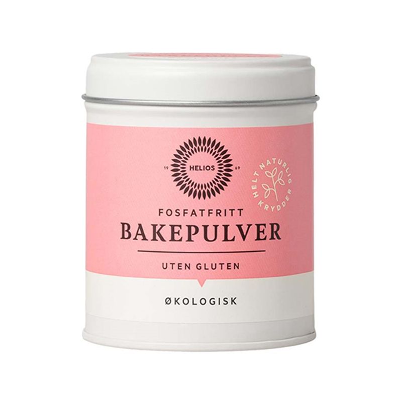 Bakepulver økologisk glutenfritt 110 g Helios