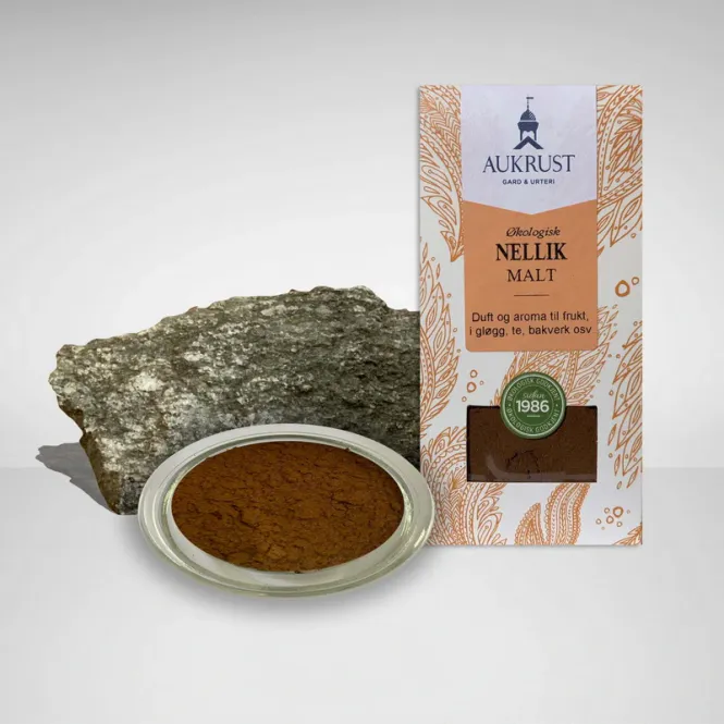 Hovedbilde Nellik malt økologisk 30 g Aukrust Gard