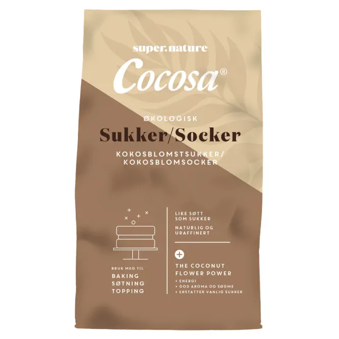 Hovedbilde Supernature Cocosa kokosblomstsukker økologisk 500 g