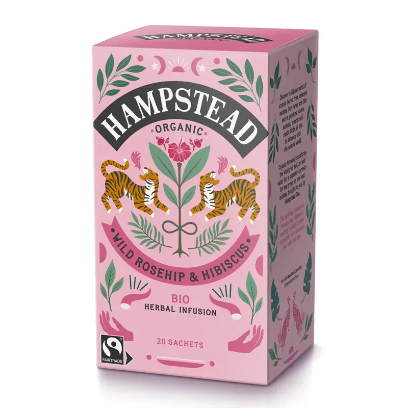 Hampstead Tea Nype & Hibiskus økologisk Fairtrade 20 poser