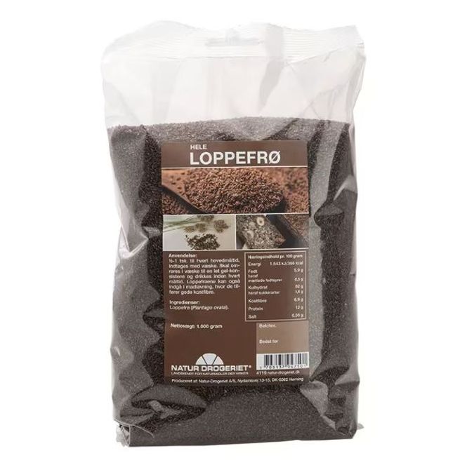 Hovedbilde Loppefrø (psyllium hele frø) 1000 g Natur-Drogeriet