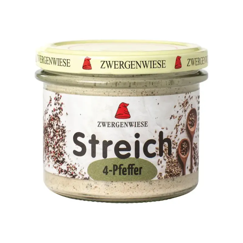 Streich 4-pepper økologisk vegan 180 g Zwergenwiese